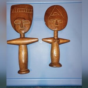 African Fertility Dolls - wooden
